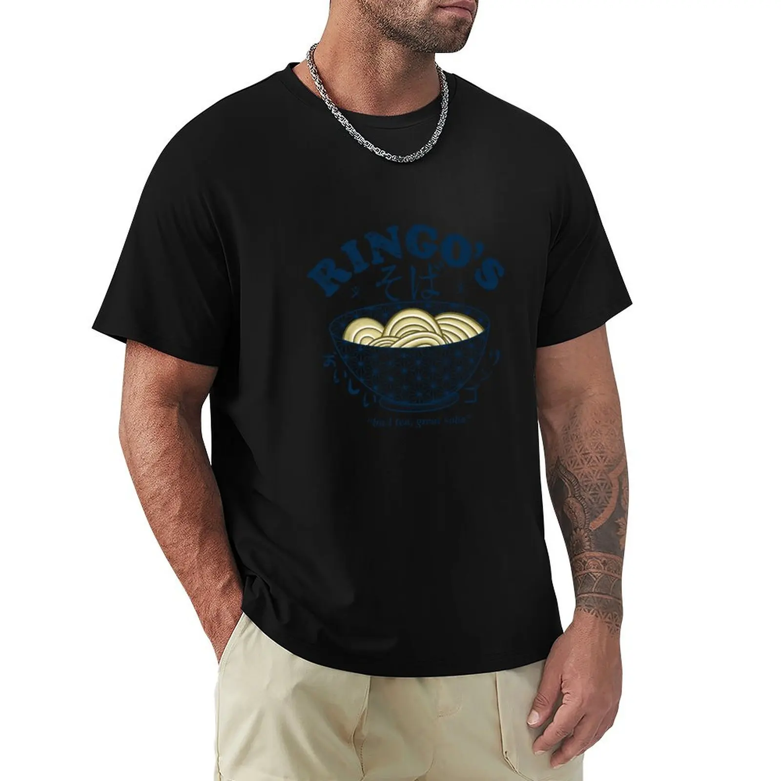 Maglietta Soba Blue Eye Samurai Di Ringo Funnys Sports Fans Magliette Grandi E Alte Da Uomo