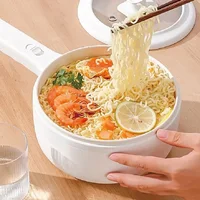2.5L Multifunctional Electric Cook Non-stick Electric Frying Pot Hot Pot Noodle Soup Pot Home Electric Cooker Kitchen Tools 220V 1