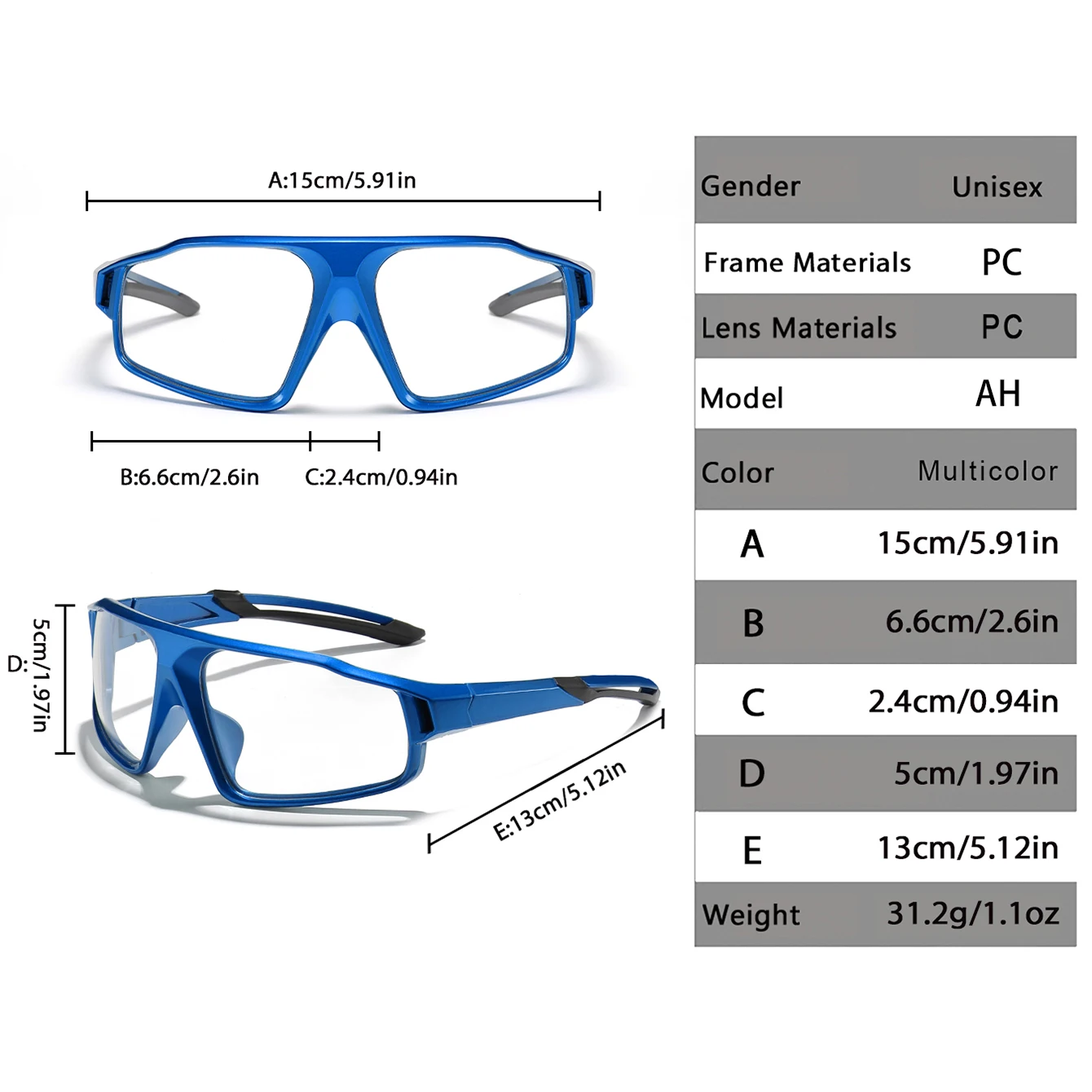 Fashion Photochromic Glasses MTB Bike Bicycle Eyewear Cycling Fishing Running
