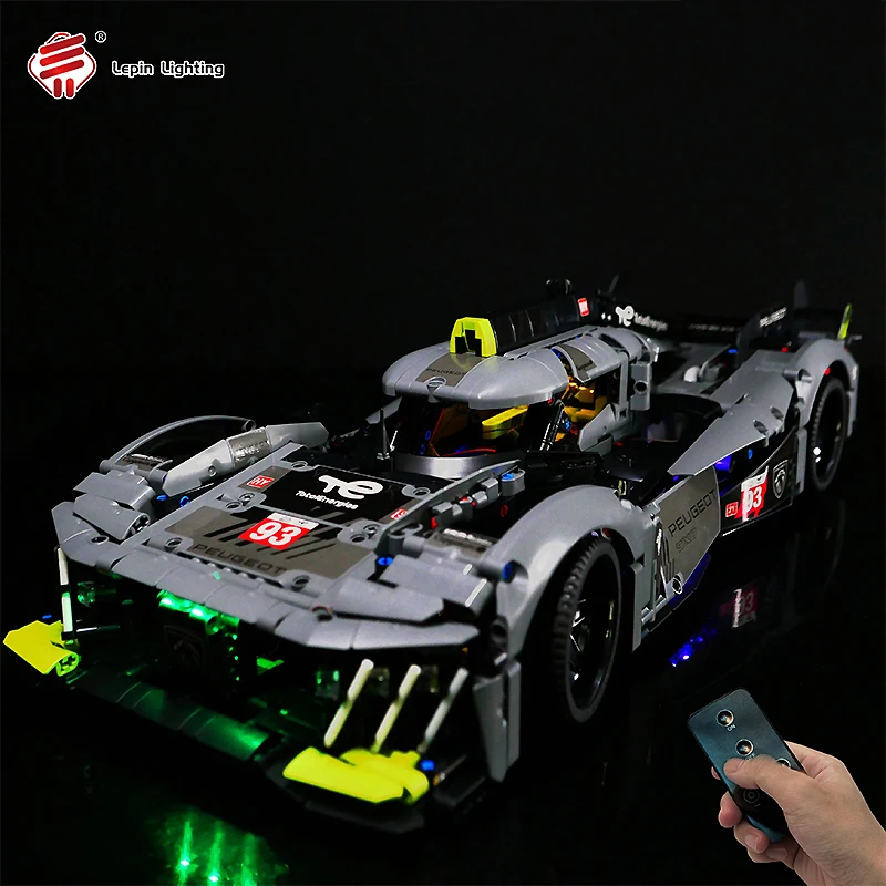 DIY RC LED Light Kit For LEGO 42156 PEUGEOT 9X8 24H Hybrid Hypercar   (Only LED Light,Without Blocks Model) 2