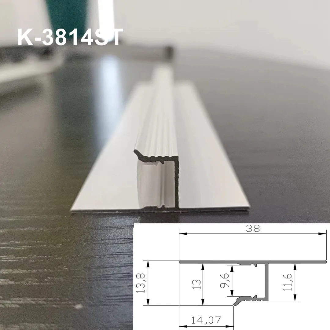 thumbnail image 1 of Perfil de aluminio para techo LED en forma de Z/T, estrecho, suspendido, lineal, para decoración del hogar, barra rígida, luz de fondo invisible, lámparas de canal de 12/24 V, 1 of 5