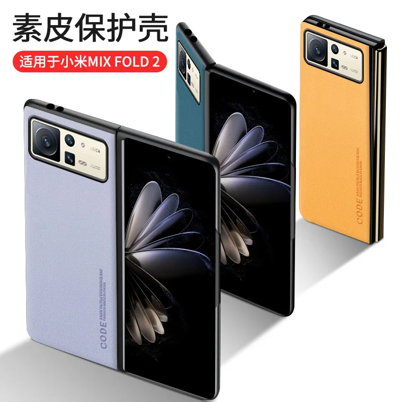 Nuovo Per Xiaomi Mix Fold 2 Custodia In Pelle Tinta Unita Con Schermo Pieghevole Mix Flod2 Custodia Per Telefono All-Inclusive Resistente Alla Caduta