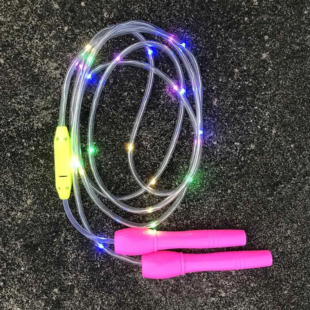 2Pcs Light-Up Jump Rope Outdoor Led Lampeggiante Corda Per Saltare Attrezzatura Sportiva Gadget Sportivo Per Bambini Bambini (Colore Casuale)