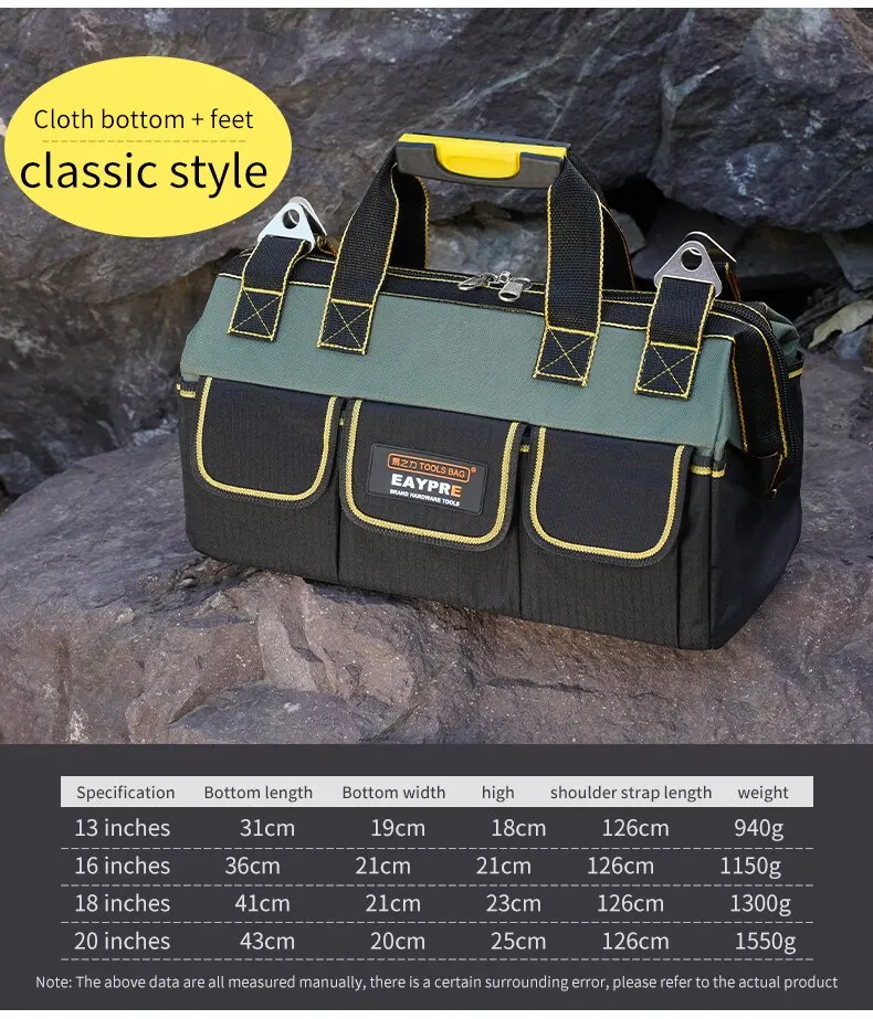 Tool Bag Size Waterproof Tool Bag Large Capacity Bag Tool Plastic