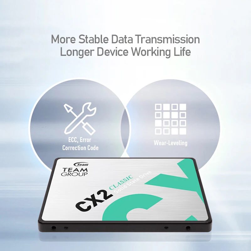 TeamGroup SSD CX2 256GB 512GB 1TB 2TB 2.5inch SATA III 3D NAND