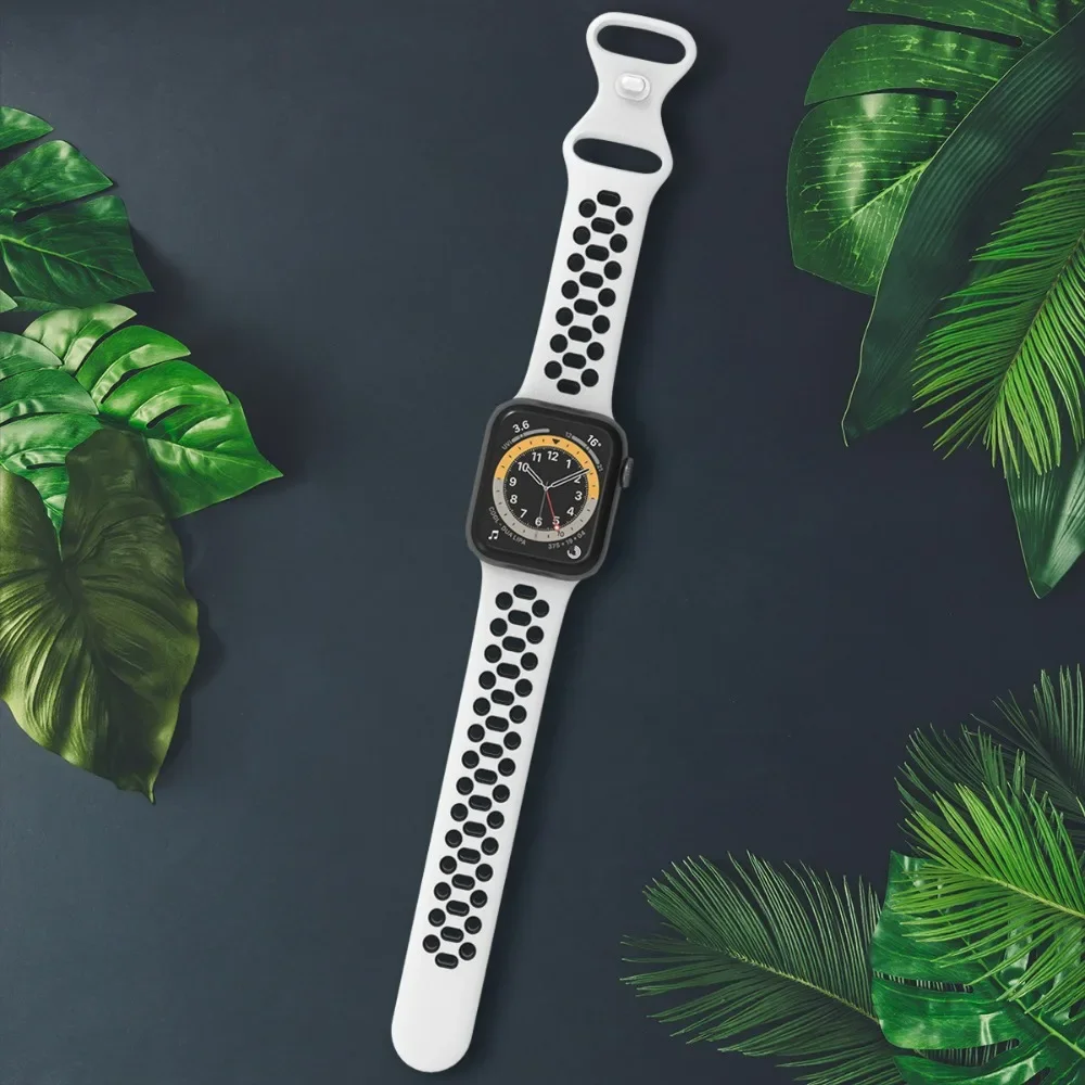 Breathable Silicone Sport Watchband Strap