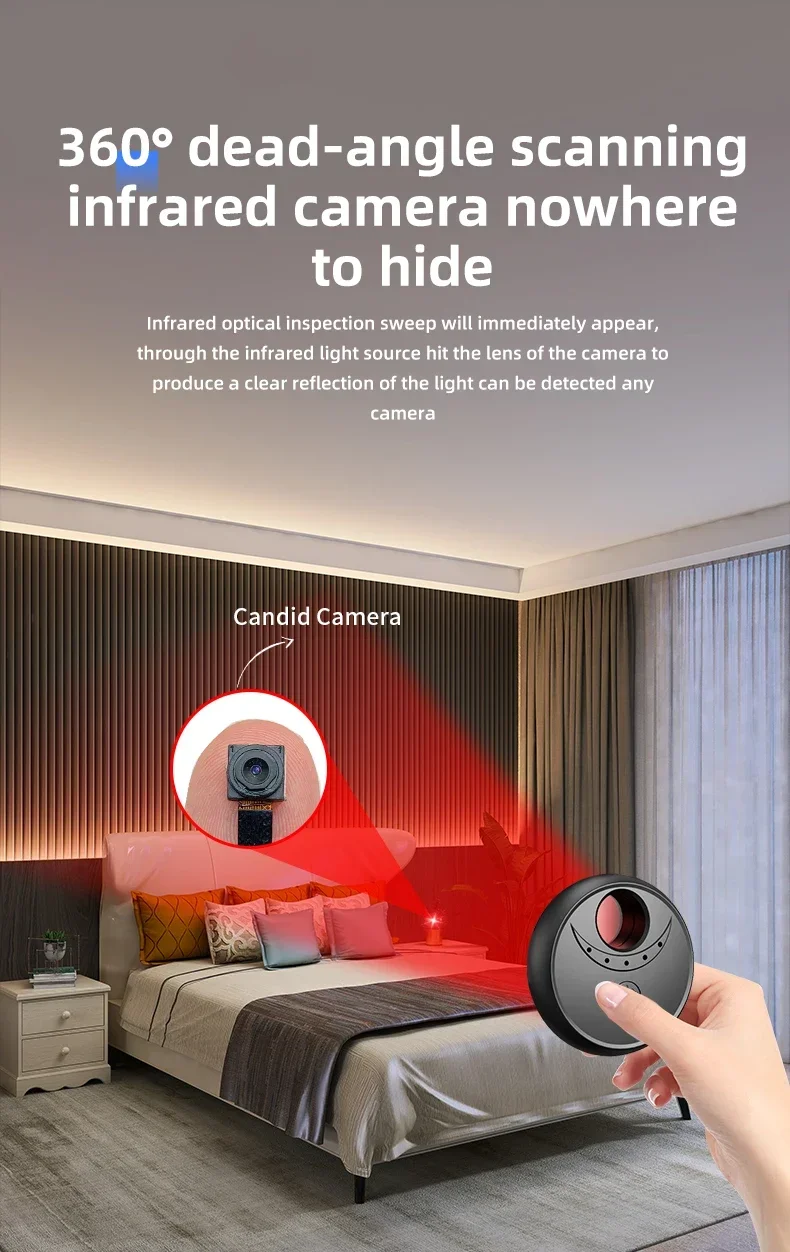 Positioning detector X17 detector new infrared anti-peeping wireless signal hotel anti-peeping and anti-eavesdropping