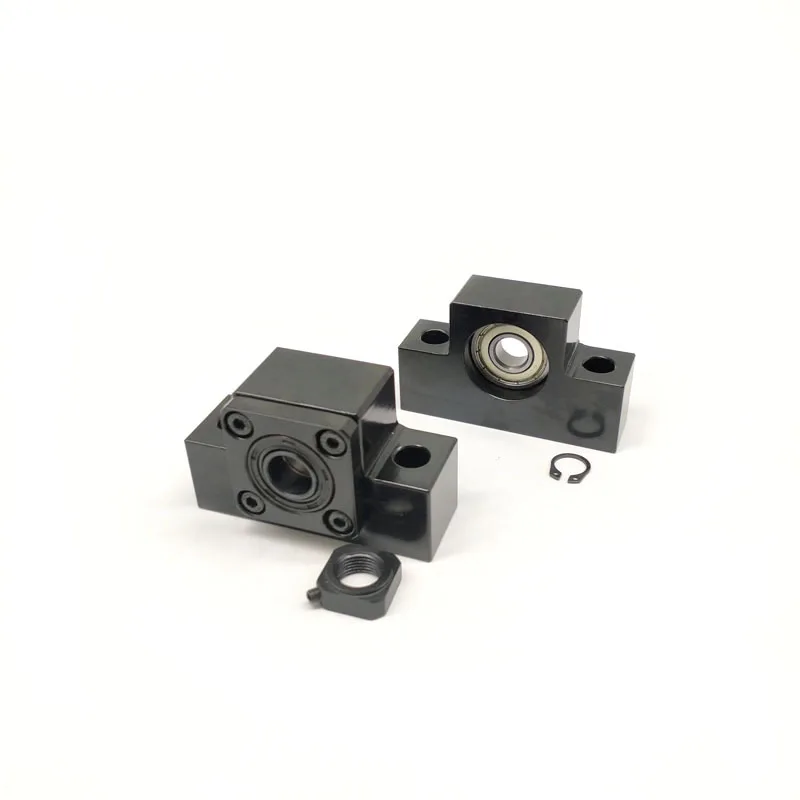 EK15 EF15 Ball Screw End Support Set : 1 Pc Fixed Side EK15 and 1 Floated Side EF15 for SFU1204 Ball Screw CNC Parts