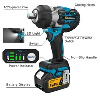 Gami 2800N.M clé électrique sans brosse 1/2 pouces clé à chocs sans fil tournevis électrique perceuse pour Makita 18V batterie broche 4