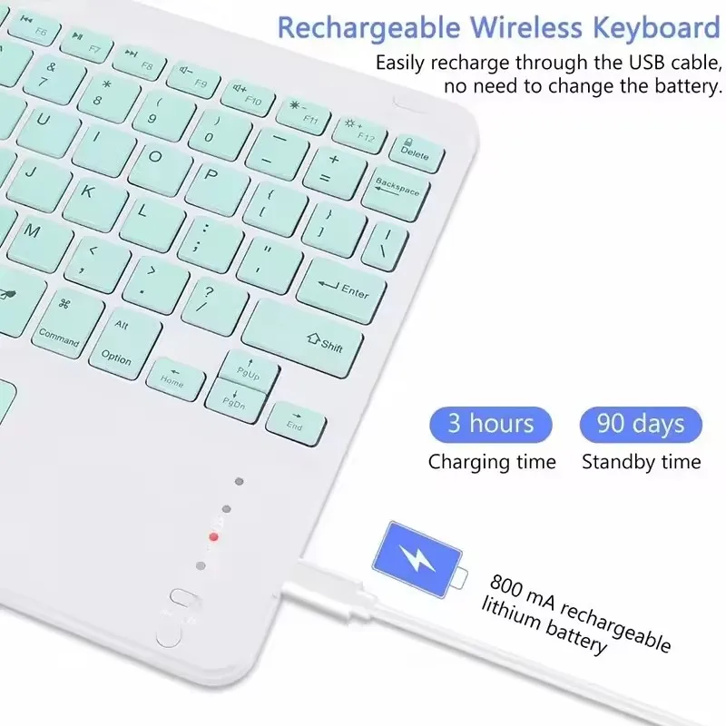 Universal Touch keyboard for Samsung Galaxy Tab S10 S9 S8 Ultra FE A9 Plus Tablet Keyboard for iPad Pro Air Bluetooth Keyboard wireless keyboard tablet keyboard ipad keyboard tablet keyboard case bluetooth keyboard case