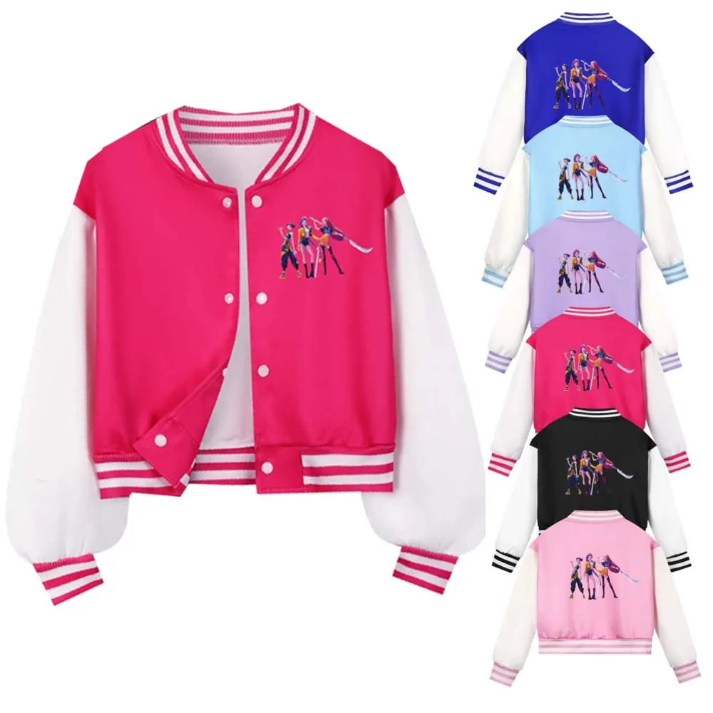 K-Pop D-Demon H-Hunters Jacke - Baseball Style Bomberjacke Für Jugendliche