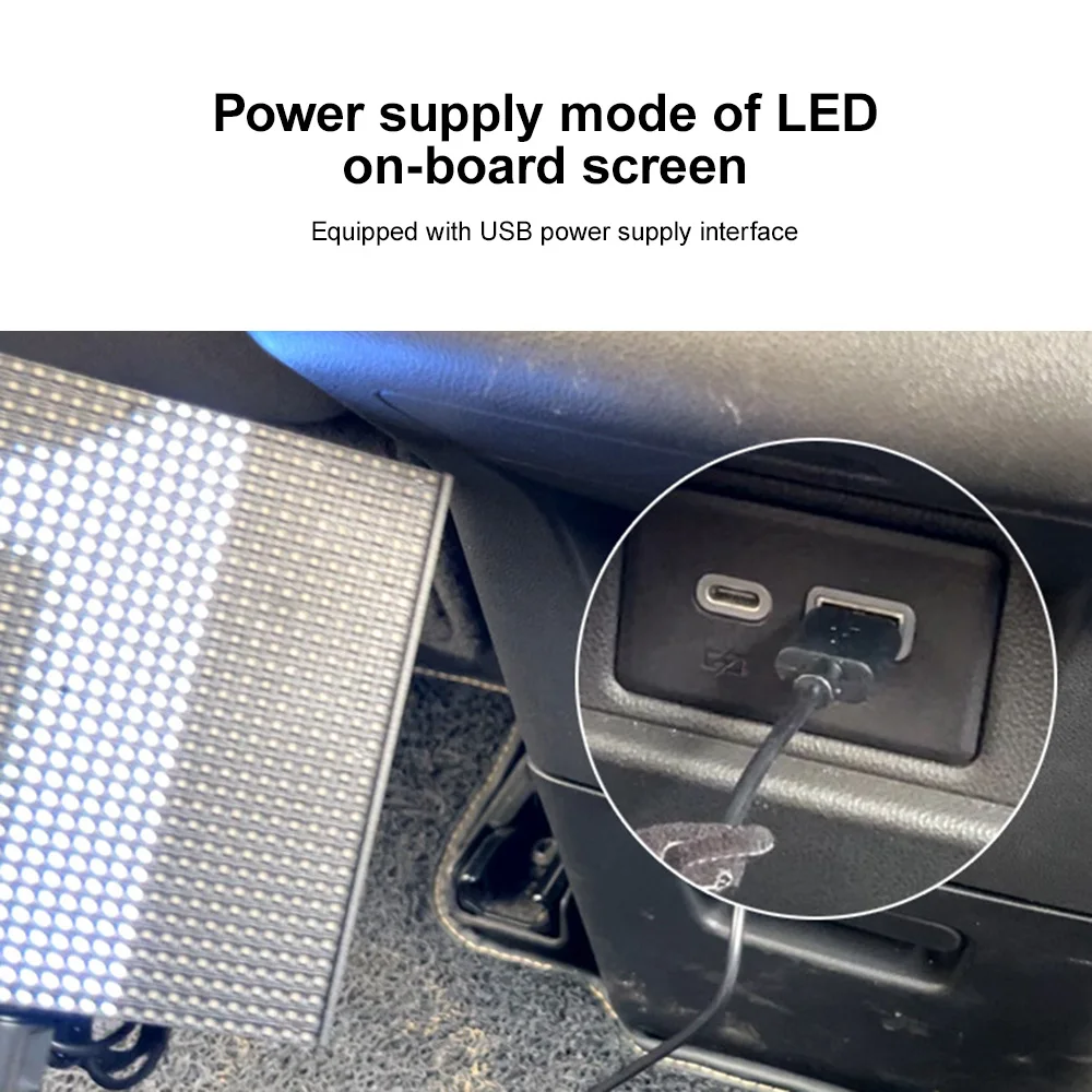 Voll Farbe Led-anzeige Auf Auto Hinten Fenster Handy APP Control