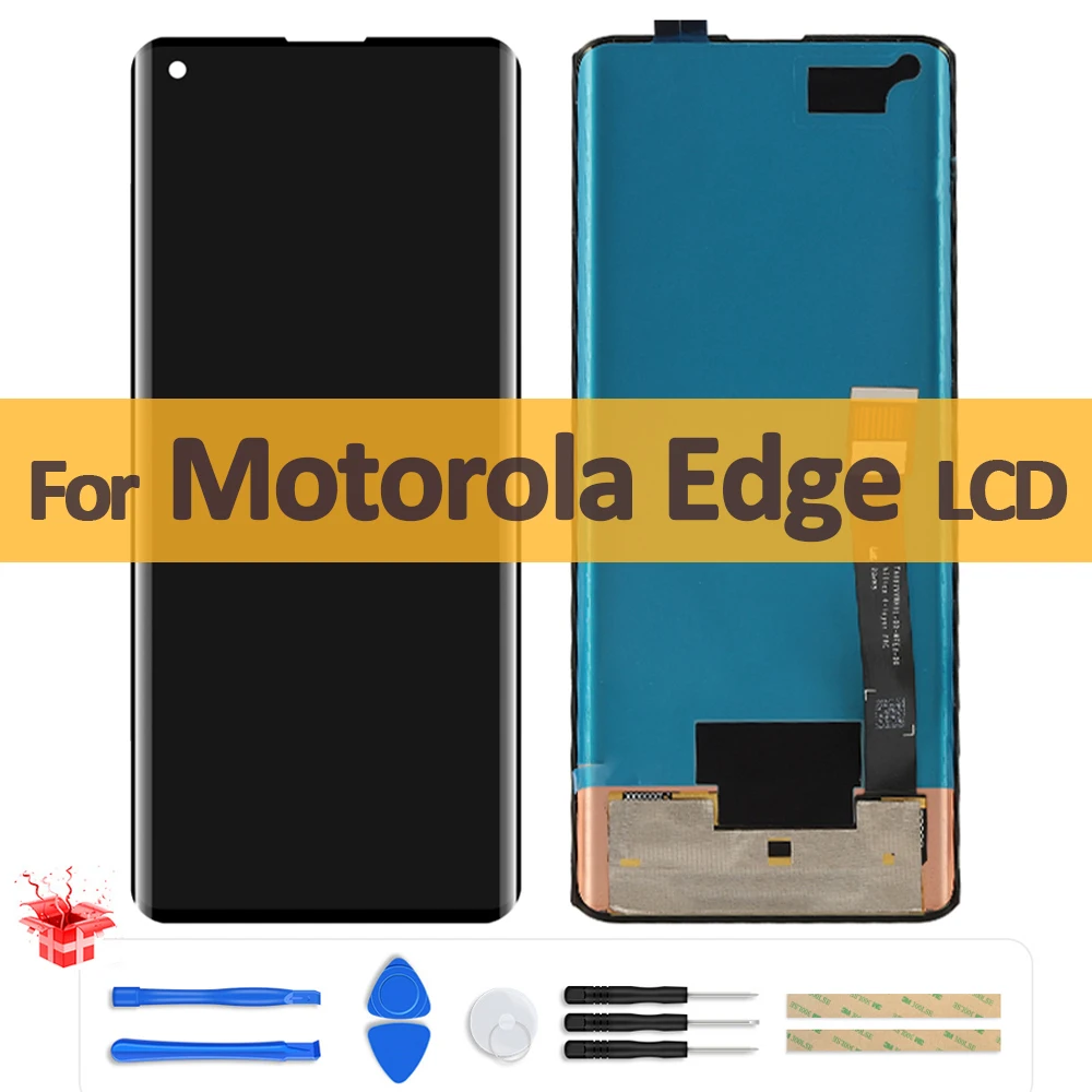 

6.7" Original LCD For Motorola Moto Edge XT2063-3 LCD Display Touch Screen Digitizer Assembly + Frame For Moto Edge LCD Replace