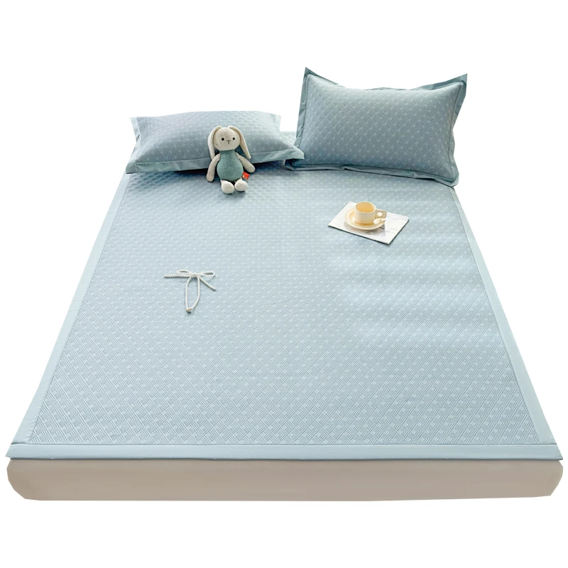 

Набор из трех предметов для весны и лета, Прохладный коврик из вискозного волокна, прохладный, но не ледяной летний коврик