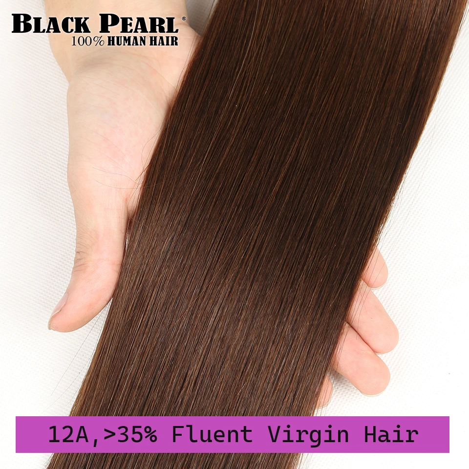 Chocolate Brown Bone Straight Human Hair Bundles 8-22" Remy 100% Virgin Human Hair #4 Brazilian Weave 1 3 Bundles human hair extensions,human hair bundles