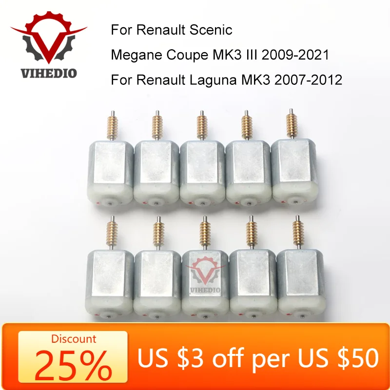 

10PCS For Renault Megane Coupe Laguna mk3 III Scenic 2009-2012 OEM Car Wing Mirror Folding Power Electric Motor 12V Core Engine