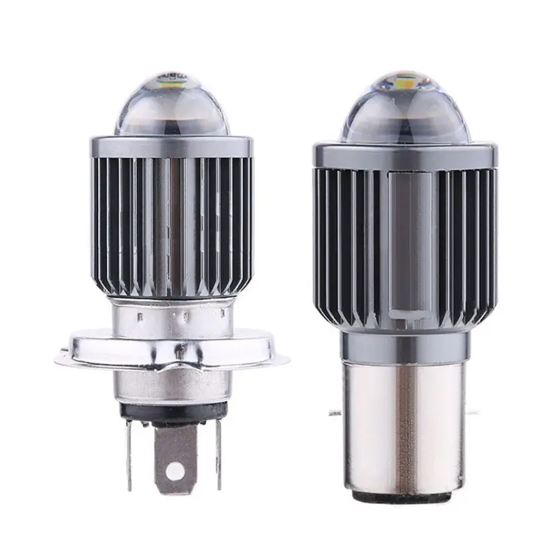 

090E Scooter Bicolor LED Fisheye Headlight Conversion Bulb to High Low Beam Light