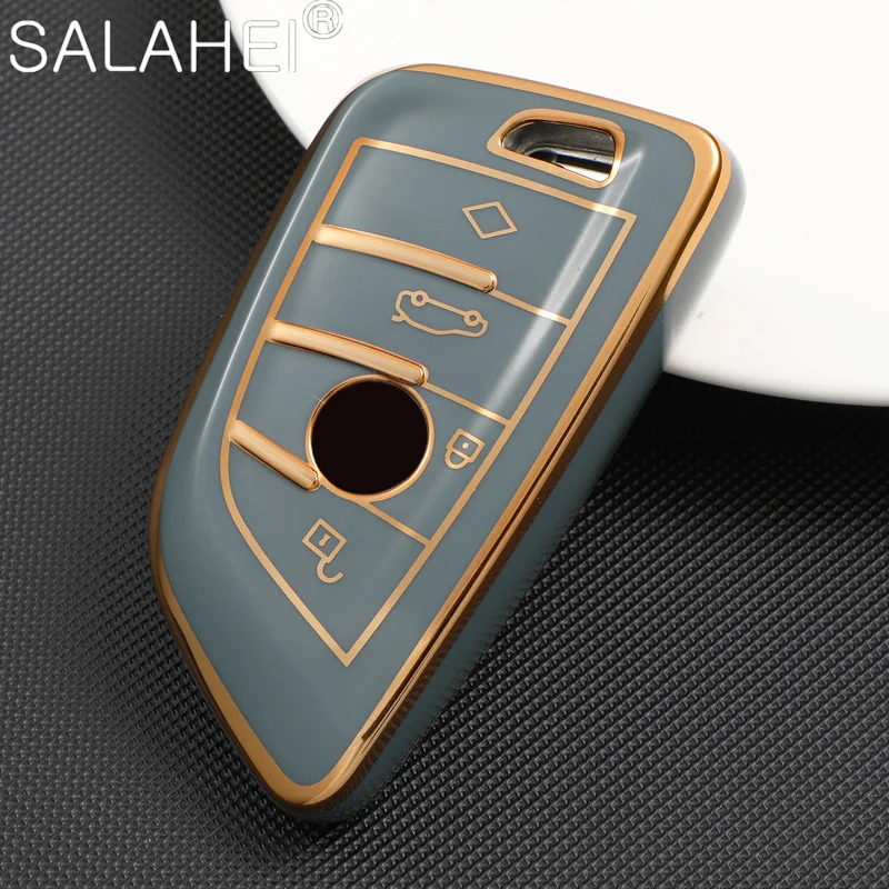 

TPU Car Remote Key Case Cover Shell Fob For BMW X1 X3 X5 X6 X7 1 3 5 6 7 Series G20 G30 G11 F15 F16 G01 G02 F48 Keyless Keychain