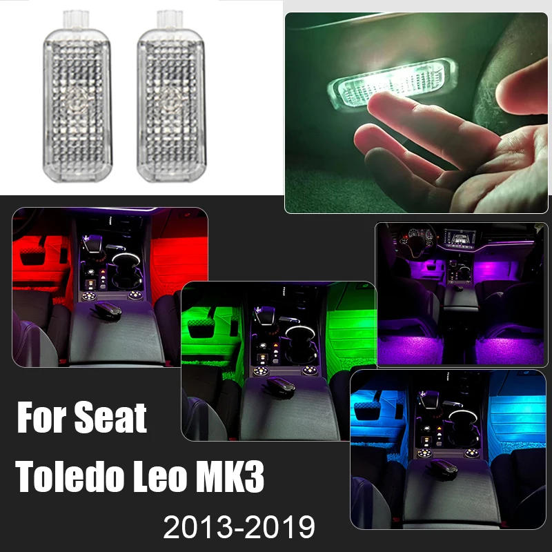 

For Seat Toledo Leon MK3 2013 2014 2015 2016 2017 2018 2019 Car Footwell Lamp Atmosphere Lights Interior Decoration Accessories