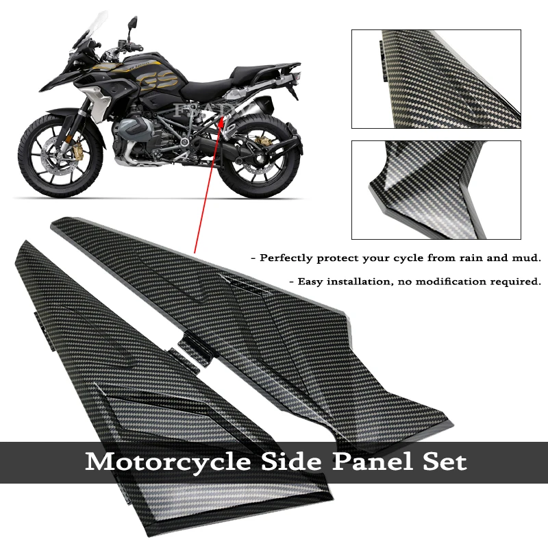 Copertura Pannello Telaio Laterale Per BMW R1200GS LC/ADV 2013-2021 - Nero, In ABS - Foto 3
