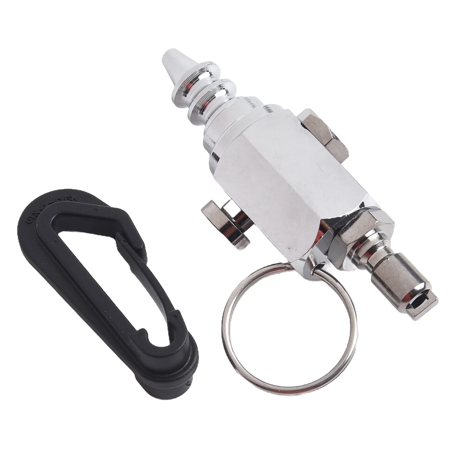 Diving Air Nozzle Stainless Steel Diving Nozzle Precision Equipment Cleaning Push Tip Release Air Bed Inflation Clip Attachment