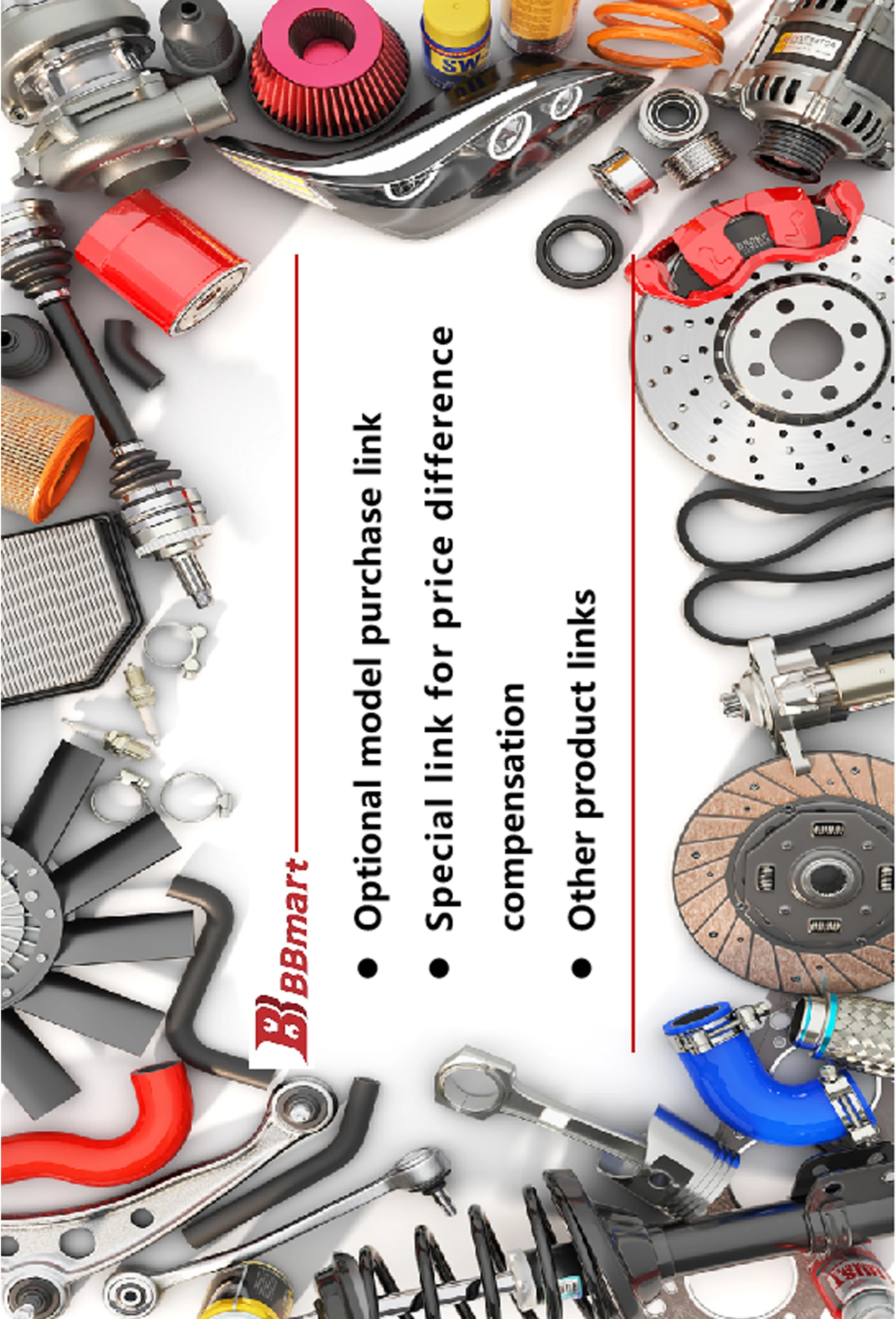 Car accessories BBmart Auto Parts For Mercedes Benz, BMW, Land Rover, Audi, VW, Volvo, Porsche, Toyota, Honda, Nissan, etc