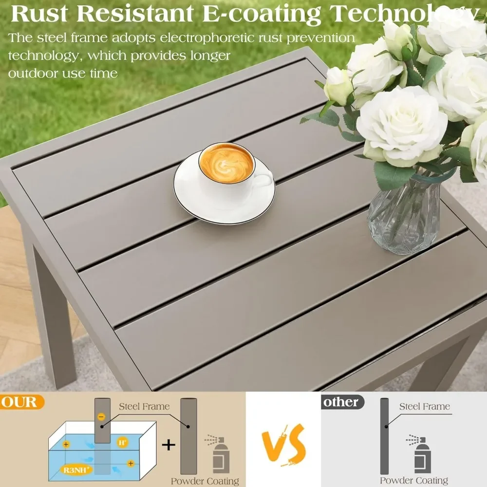 3 Pieces Patio Furniture Set,Outdoor Rocking Chair Bistro Set,for Porch,Balcony,Backyard,Outside,Poolside 3