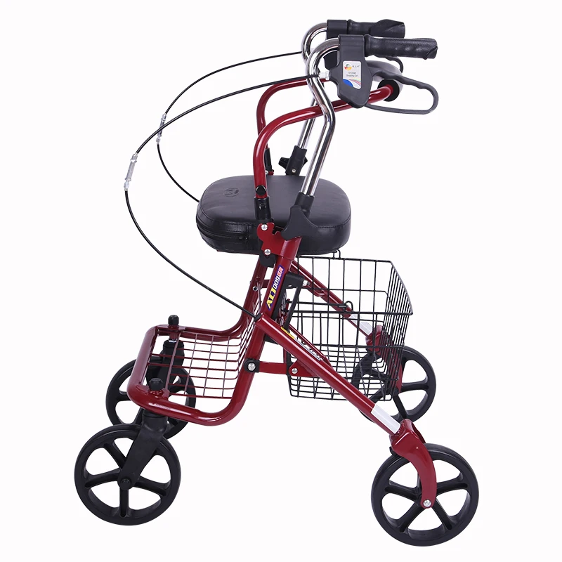 Elderly shopping carts  Walking Stick pushed and sat by hand, and lightweight transportation carts can be folded and bought 2