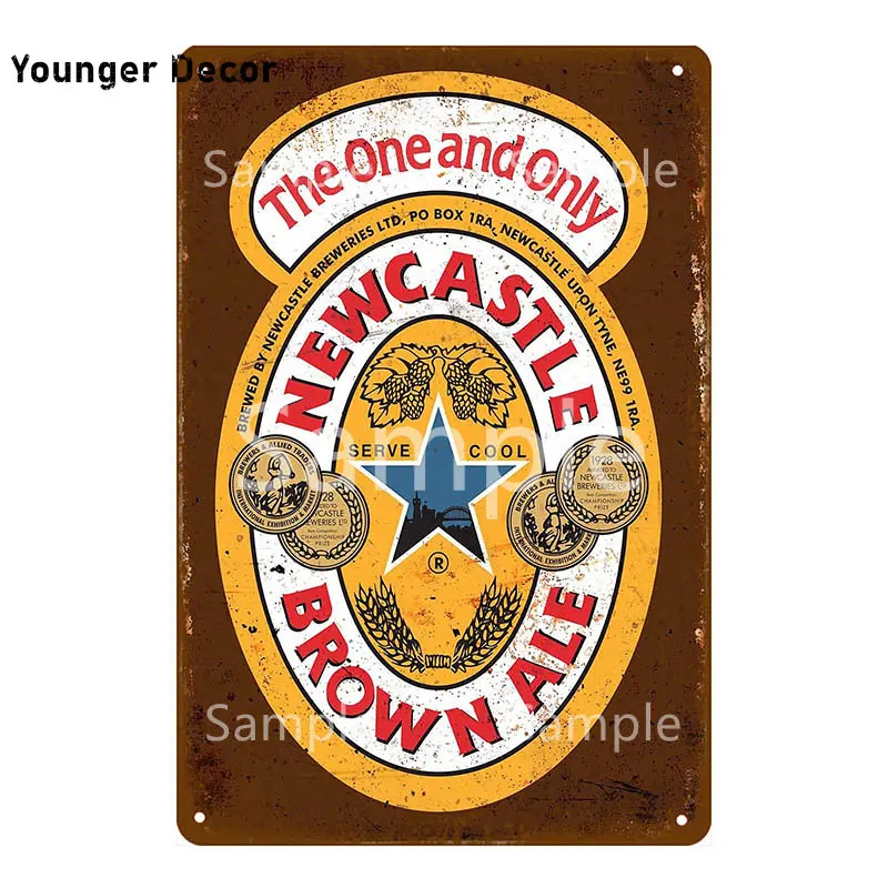 Metal Wall Sign Beer Poster For Bar Pub Man Cave