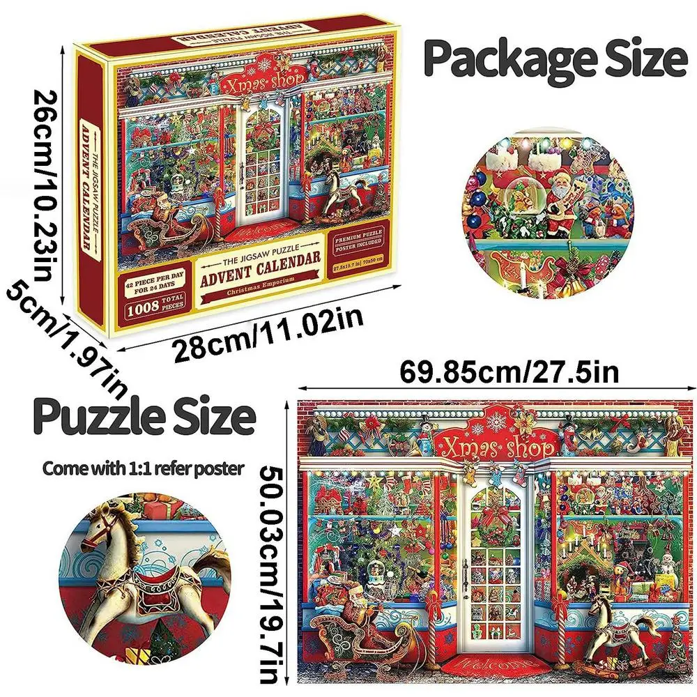 Christmas Jigsaw Advent Calendar Jigsaw Puzzles Advent Countdown Boxes  Christmas Themed Wedding Party Favors For Kids Children - AliExpress