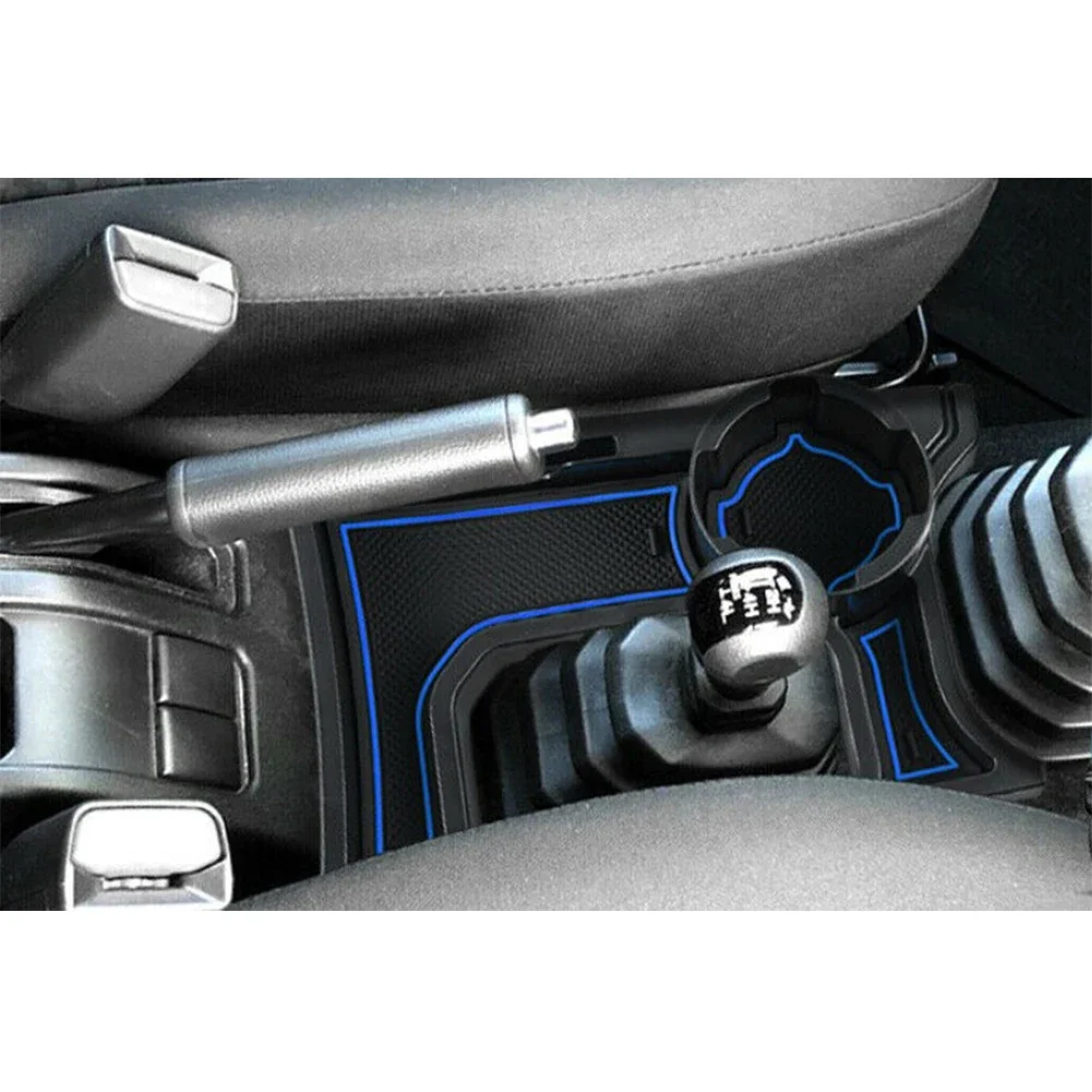 

1x Car Center Console Cup Holder Storage Box With 1Set Antislip Rubber Mats For Suzuki Jimny MT Model 19-21 ABS Stowing Tidying
