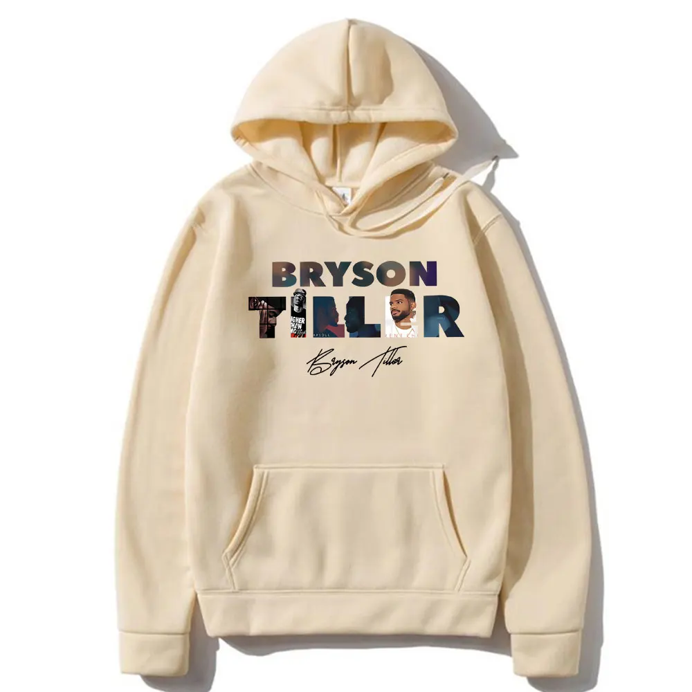Rapper Bryson Tiller Music Album Cover Graphic Hoodie Male Vintage Hooded Tracksuit Men Women Hip Hop Oversized Fleece Hoodies