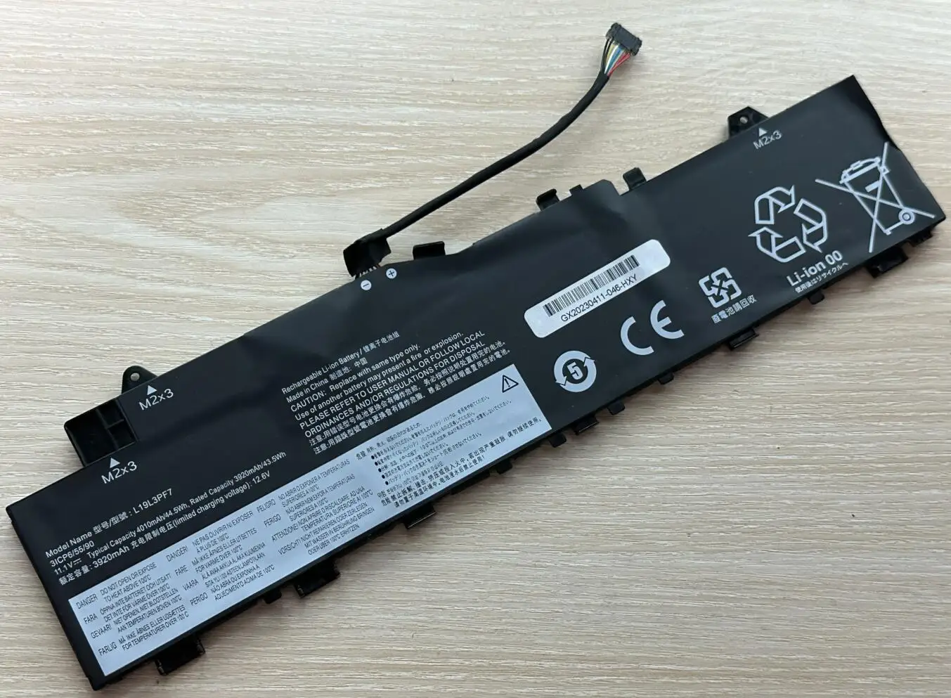 Bateria para Lenovo Ideapad Xiaoxin Air 14 L19l3pf7 L19m3pf4 L19c3pf3 514are05 5-14iil05 2023 - Imagem 4