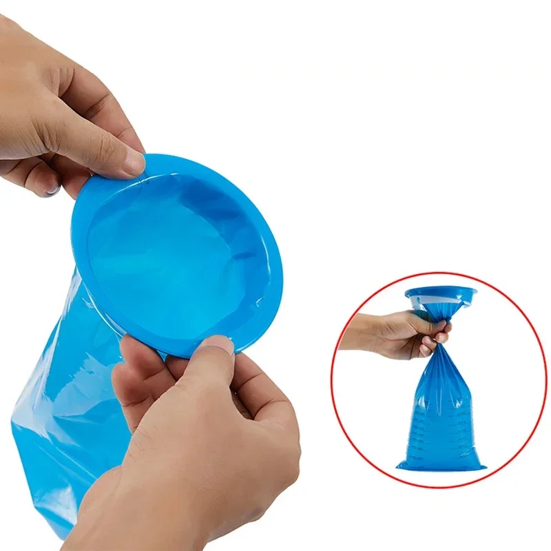 Disposable Sick Bags Travel Car Airplane Motion Sickness Nausea Vomit Cleaning Bag Blue Portable Sick Nets for Hospotal 5