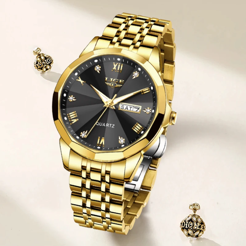 LIGE New Waterproof Watch For Women Top Brand Luxury Women Watch Fashion Military Sports Quartz Chronograph Relogios Feminino