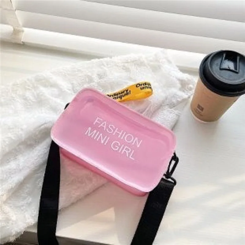 New Mini Transparent Women Shoulder Bags Waterproof PVC Clear Messenger Bags Girl Jelly Crossbody Bag Travel Female Sling Bag