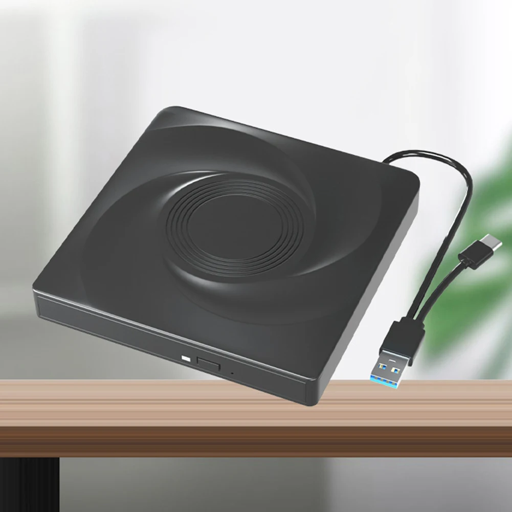 노트북 데스크탑용 슬림 외장 CD/DVD 드라이브, USB 3.0 C 타입 광학 드라이브 플레이어, 플러그 앤 플레이 리더