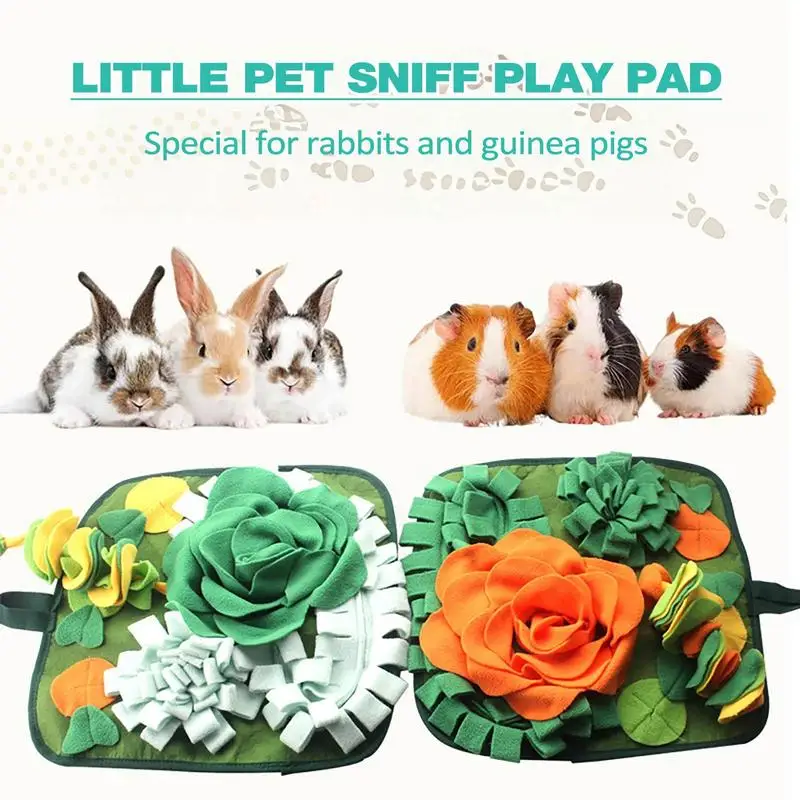 

Pet Dog Snuffle Mat Nose Smell Training Sniffing Pad Puzzle Toy Boredom Busters Stress Relief Mental Stimulation For Cats Rabbit