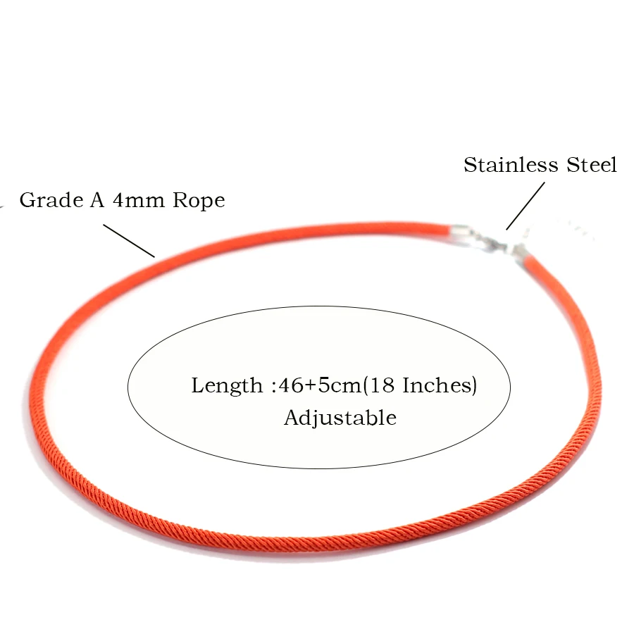 Men Milan Rope Necklace 4mm Thread Outdoor Sports Accessory