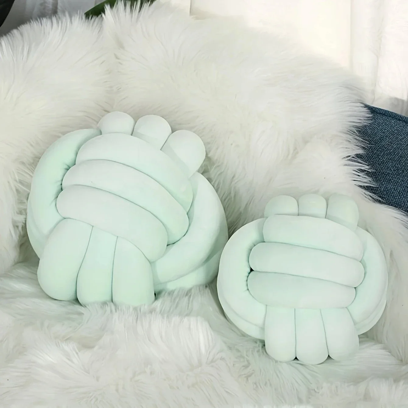 1pc-Knot Pillow, Pillow, Soft, for Bedroom, Sofa, Decoration