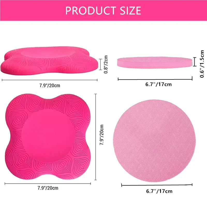 2pcs Yoga Portable Knee Pads Cushion Extra Thick for Knees Elbows Wrist Hands Head Foam Yoga Pilates Work Out Kneeling Pad 5