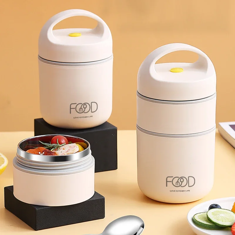 

Stainless Steel Vacuum Insulated Lunch Bag Insulated Lunch Bag Food Warmer Cup Thermal Soup Cups Bento Containers Lunch Bag