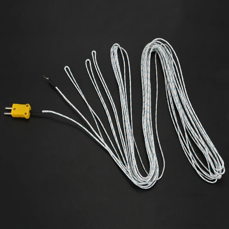 50-250 Celsius 10M Cable Temperature Sensor Thermocouple Probe S1I8 