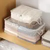 Storage Box Large Capacity Space-saving Foldable Clear Sweater Storage Bag PEVA Waterproof Bed Sheet Organizer Storage Pouch 1