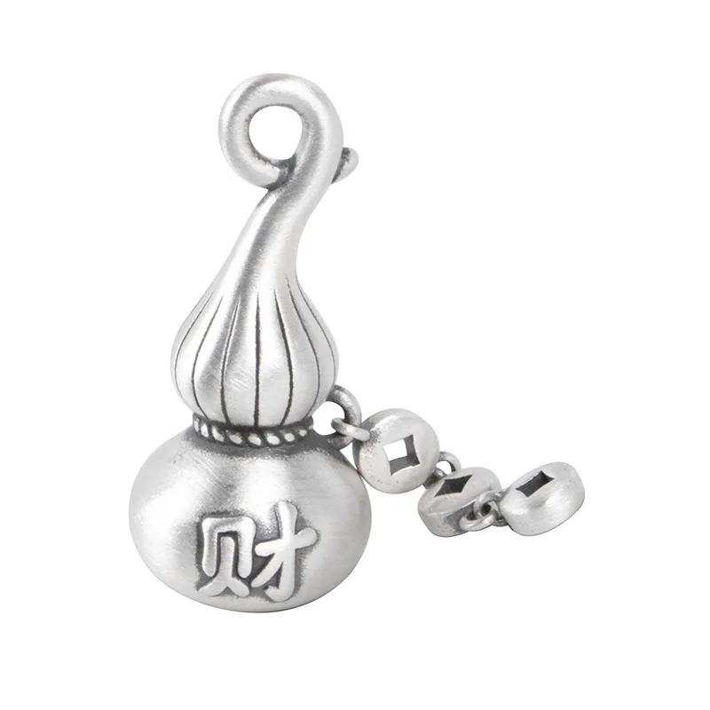 

Винтажный кулон-тыква из серебра 925 пробы с подвеской в виде калабаша