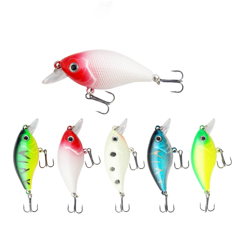 

Artificial Fake Bait Rock Little Fat Man 6cm/6.8g Noise Loud Bead Cocked Mouth Bass Simulation Artificial Bait Bait Fishing Gear