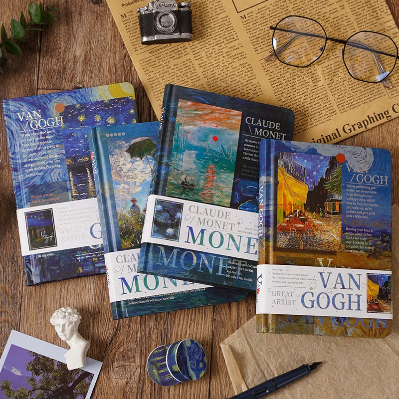 Scrapbooking Set Gift Box Oil Painting Van Gogh Monet Craft Supplies Festival Gift