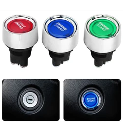 Interrupteur de démarrage sans clé pour moteur de voiture, avec lumière LED, allumage/extinction automatique, accessoire 