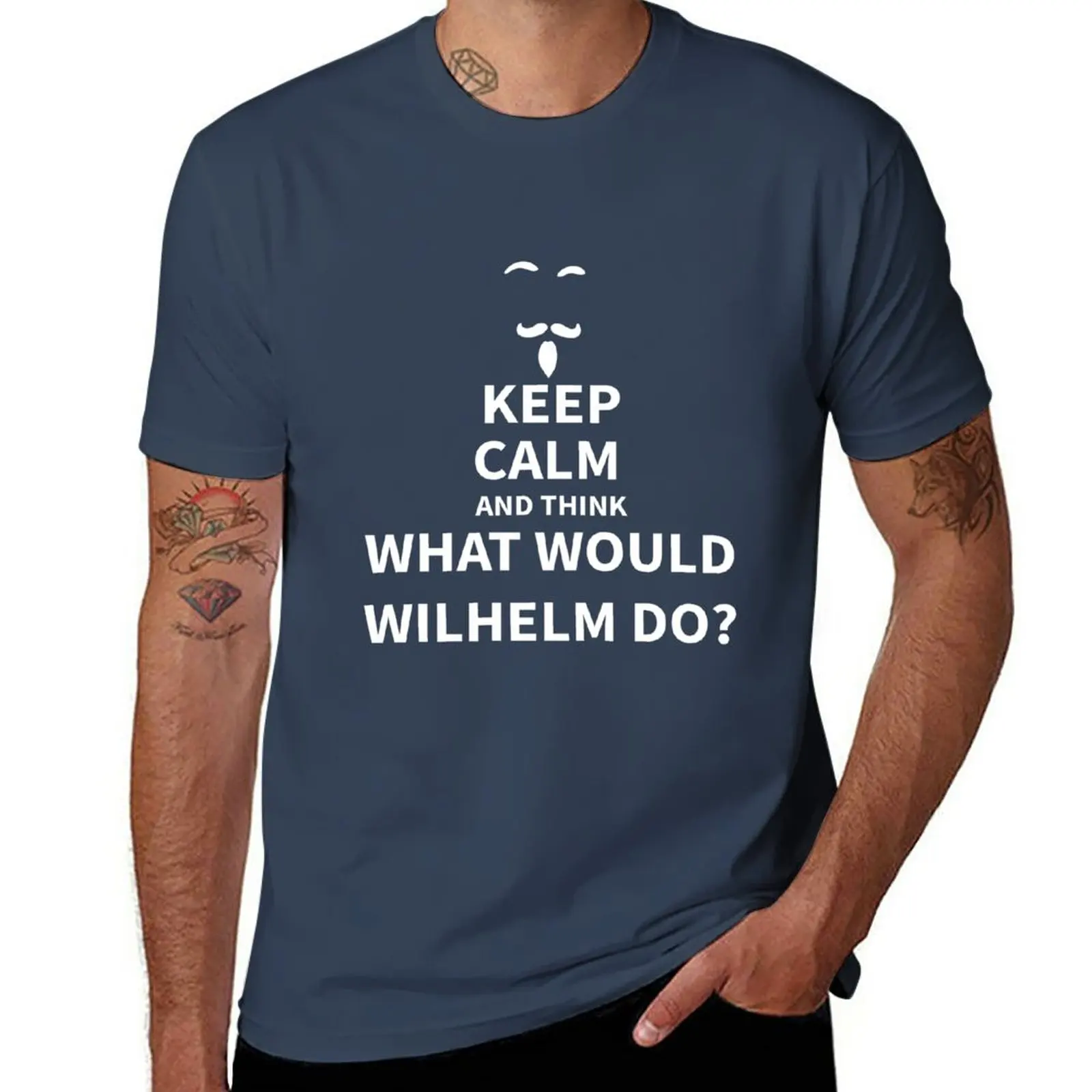 

New What would Wilhelm do T-Shirt cute tops Short sleeve tee T-shirt for a boy Tee shirt plain t shirts men