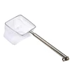 Aquarium Square Fishing Net With Suction Cup Extendable Long Handle Fishing Gear For Catching Fish Shrimp tank clean accessories